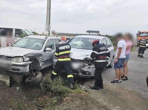 Grav accident rutier pe E85, în Neamţ! Doi copii şi trei adulţi au fost răniţi!