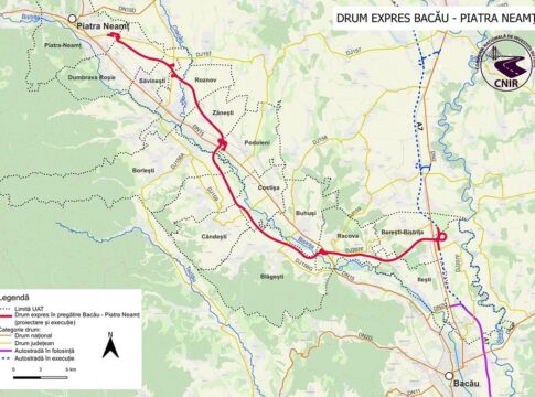 Drumul expres Piatra Neamţ – Bacău, scos la licitaţie. În 4 ani ar trebui să putem circula pe el.