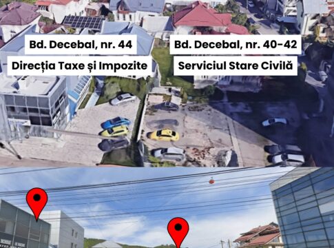 Aici se mută activitatea serviciilor din Primăria Piatra-Neamţ, pe timpul renovării clădirii