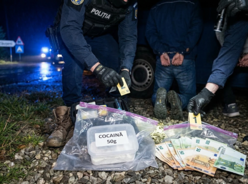 Flagrant cu cocaină şi doi arestaţi de DIICOT Neamţ