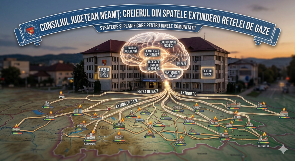 Investiție majoră de la CJ Neamţ: Gaz natural pentru 7 comune